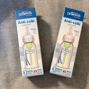 Set of 2 Dr. Brown's Anti-Colic 4 oz Baby Bottles